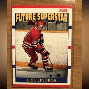 Eric Lindros 1990/91 Score CDN #440 Hockey Rookie Card Oshawa Generals